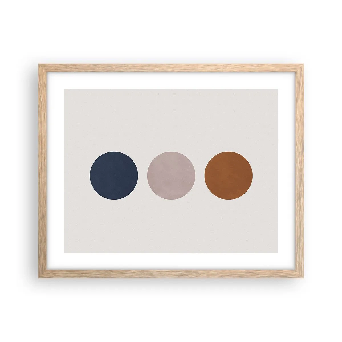 Poster în ramă de stejar deschis - Simbol de excelență - 50x40 cm