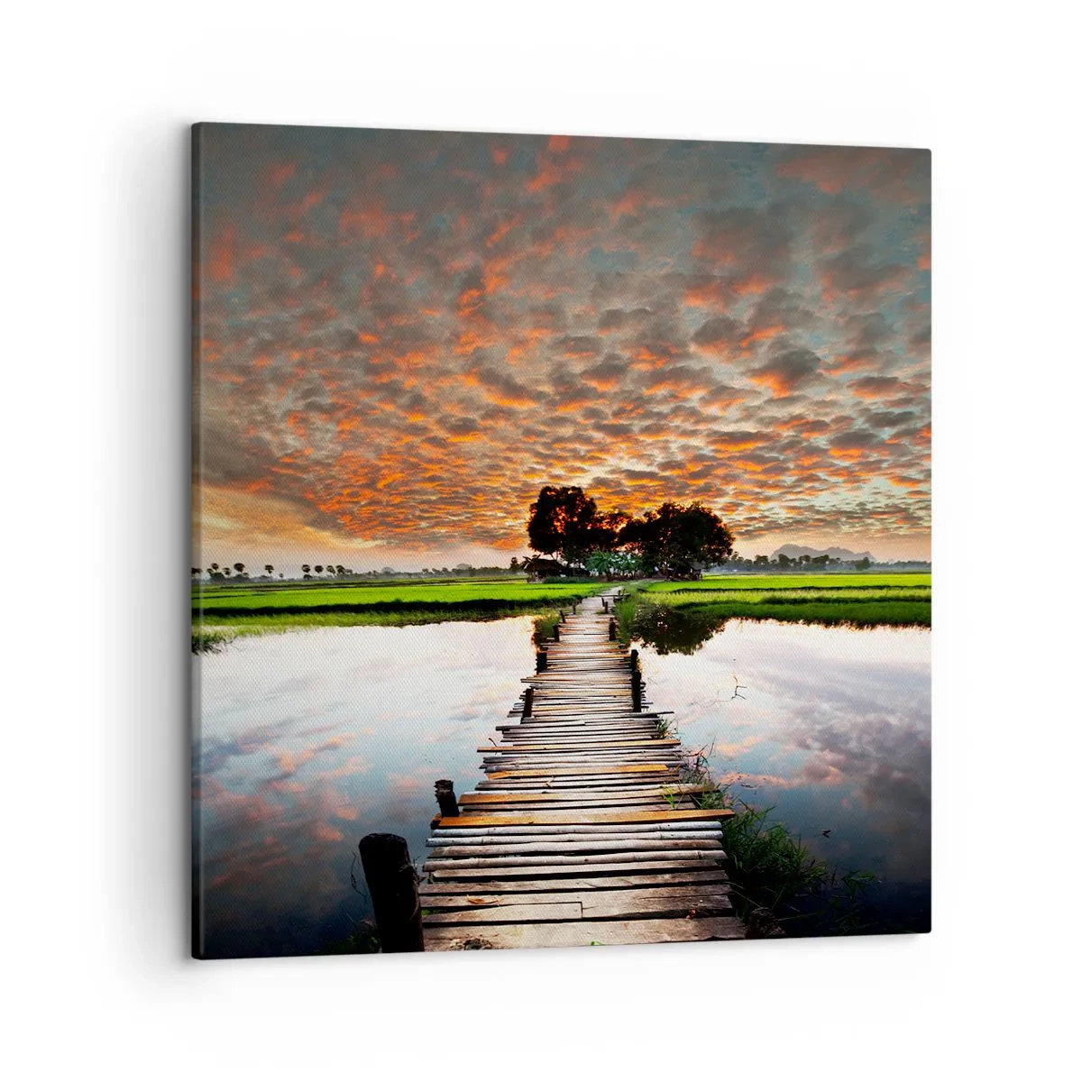 Tablou pe pânză - Întindeți brațele - respirați - 50x50 cm