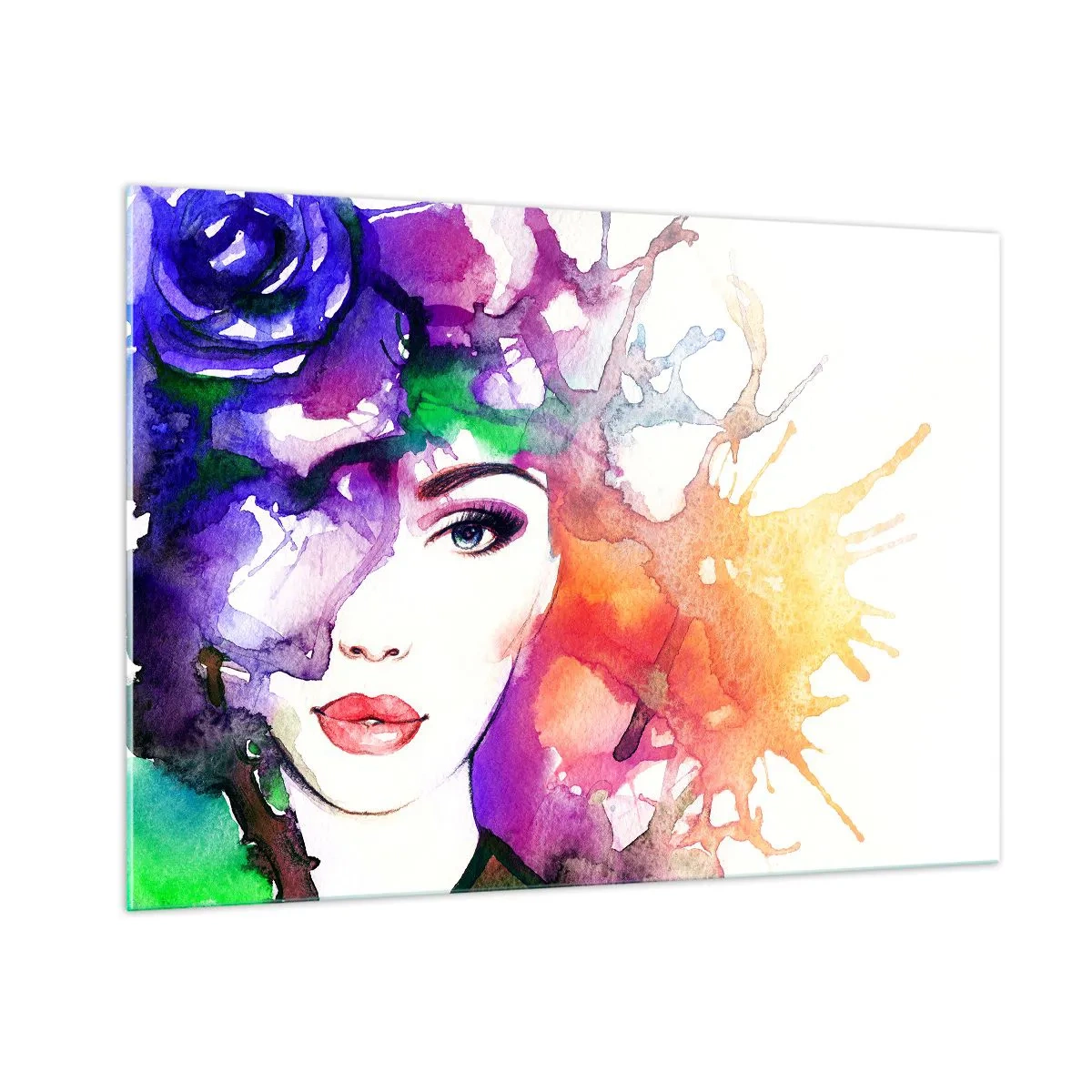 Tablou pe sticlă - Cu capul în nori - 100x70 cm