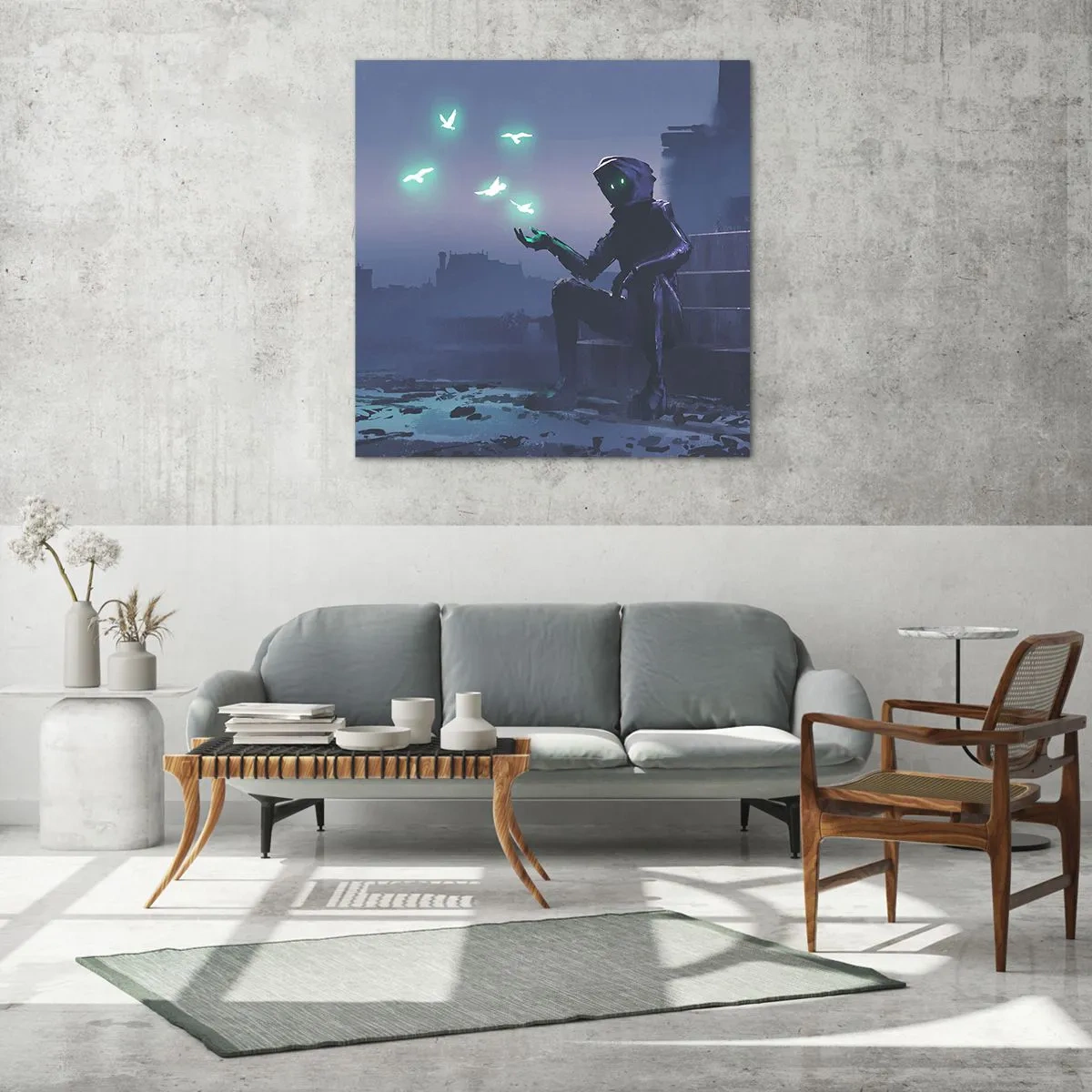 Tablou pe sticlă - Viața se va întoarce - 40x40 cm