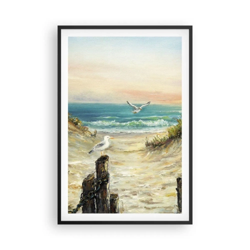 Poster în ramă neagră - Retragere fără vânt - 61x91 cm