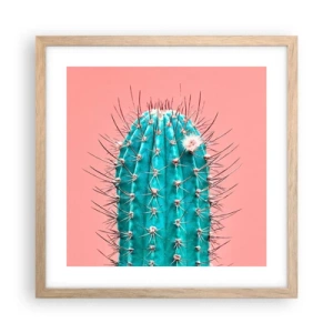 Poster în ramă de stejar deschis - Doar privește - 40x40 cm