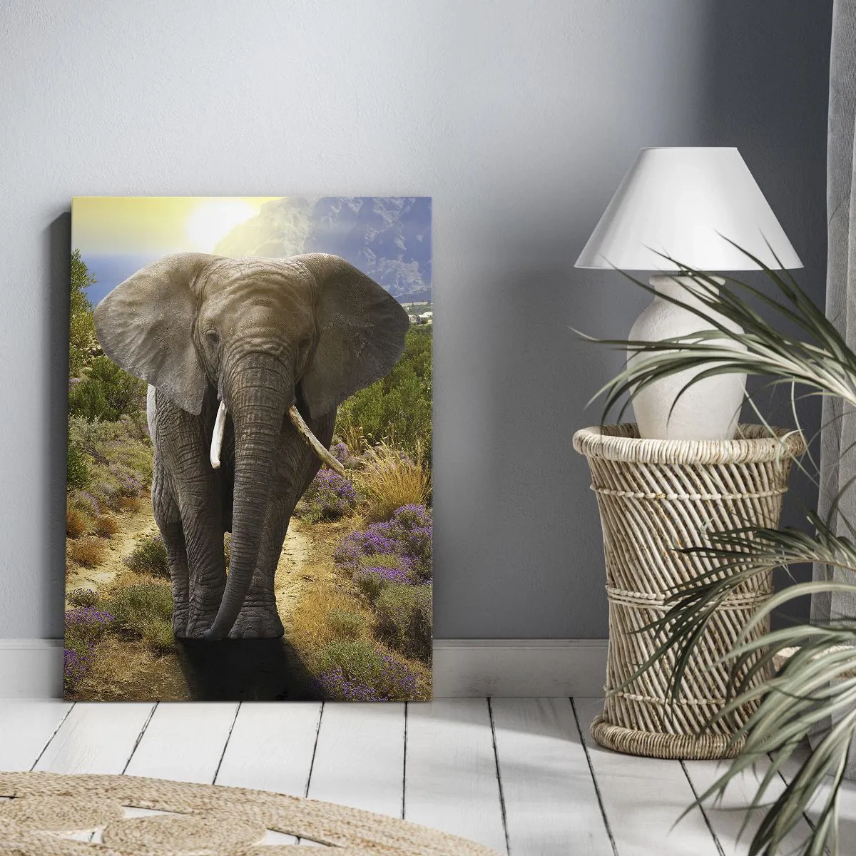 Tablou pe pânză - Iată cum arăta Edenul - 55x100 cm