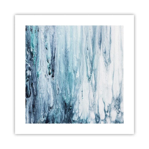Poster - Țurțuri de albastru - 40x40 cm
