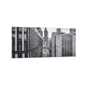 Tablou pe sticlă - Vale citadină din Varșovia - 120x50 cm