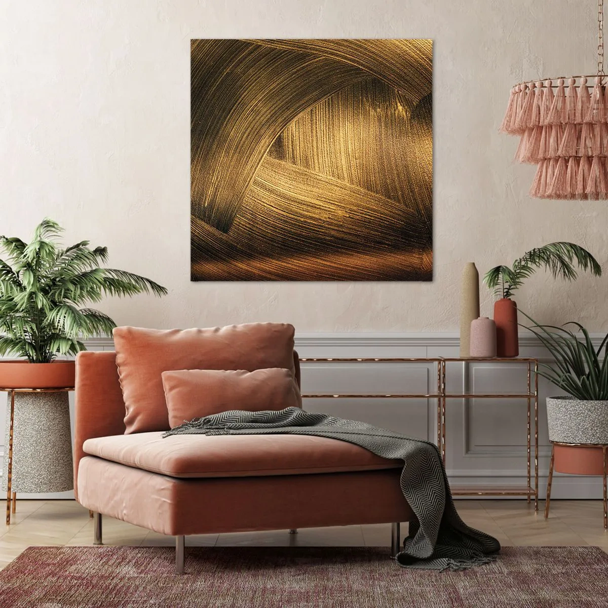Tablou pe pânză - Într-un labirint de aur - 40x40 cm