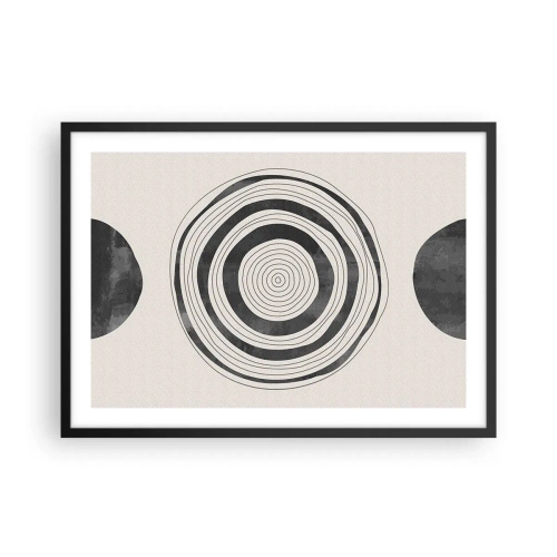 Poster în ramă neagră - Centrul cel mai important - 70x50 cm