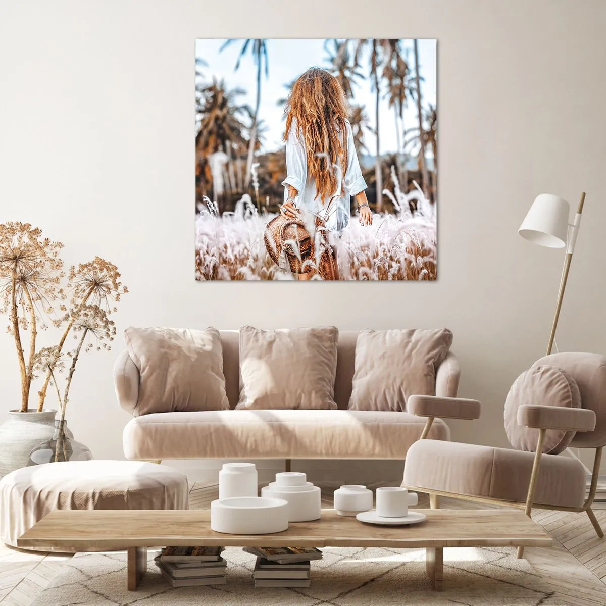 Tablou pe pânză - Născută din puful de iarbă - 50x50 cm