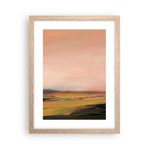 Poster în ramă de stejar deschis - Tonalitatea de roz - 30x40 cm