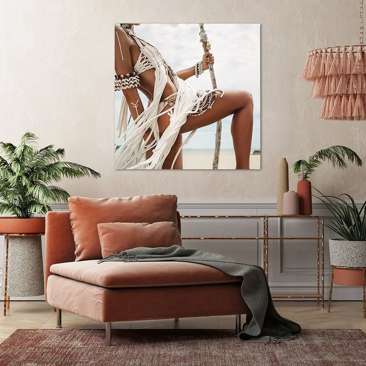 Tablou pe pânză - Preoteasa Soarelui - 30x30 cm