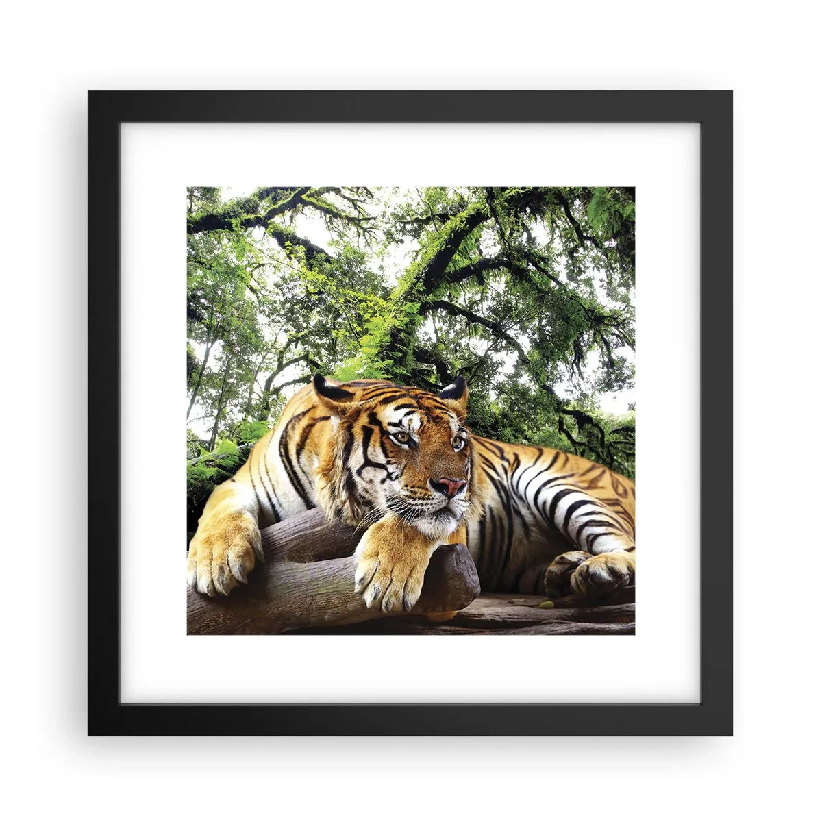 Poster în ramă neagră - Cu respect - 30x30 cm