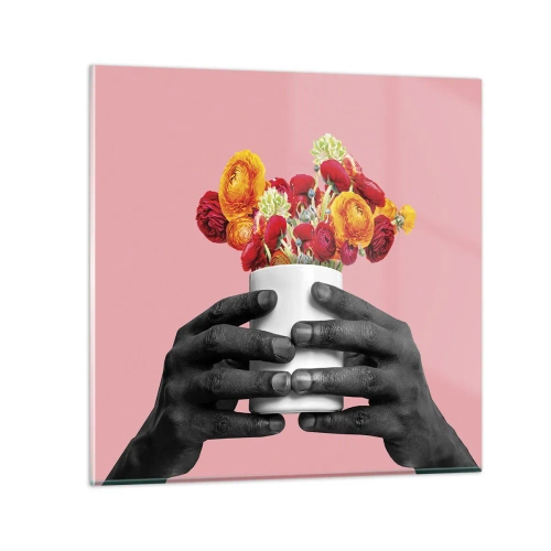 Tablou pe sticlă - Apoteoza vieții - 40x40 cm