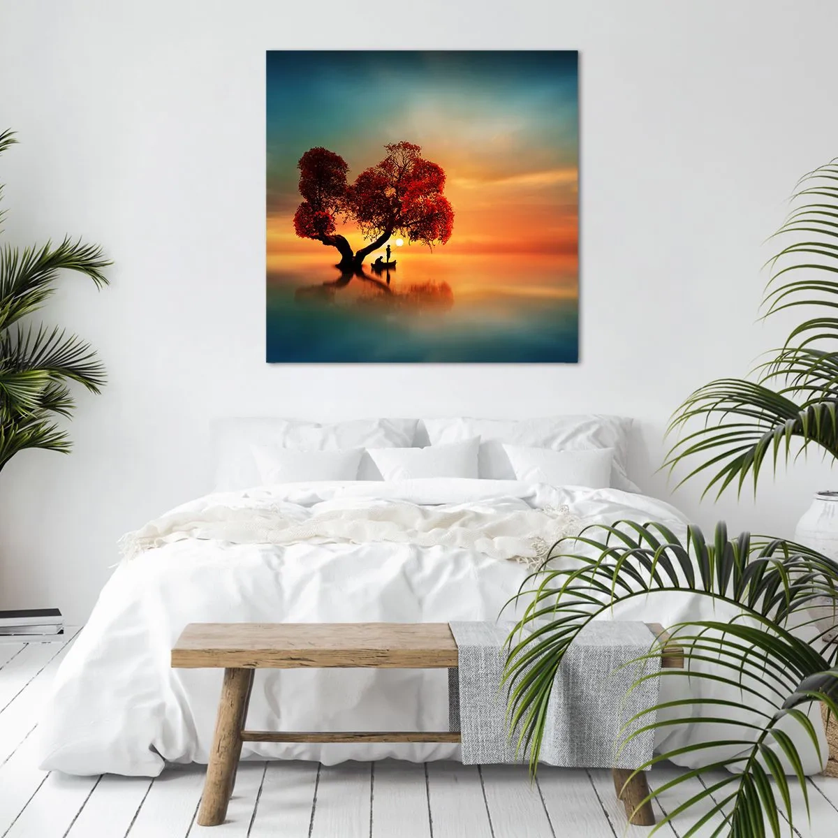 Tablou pe pânză - Lume îndepărtată și tăcută - 70x70 cm