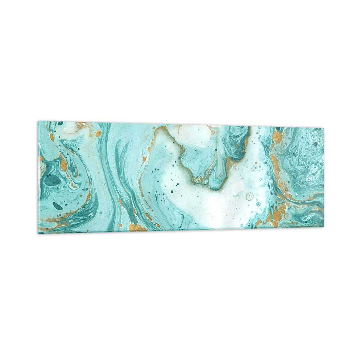 Tablou pe sticlă - Sub marele val al perioadei Edo - 90x30 cm