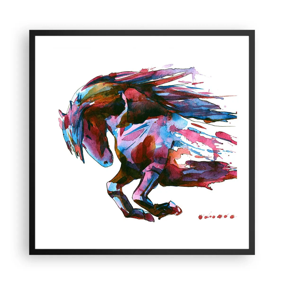 Poster în ramă neagră - În exaltare - 60x60 cm