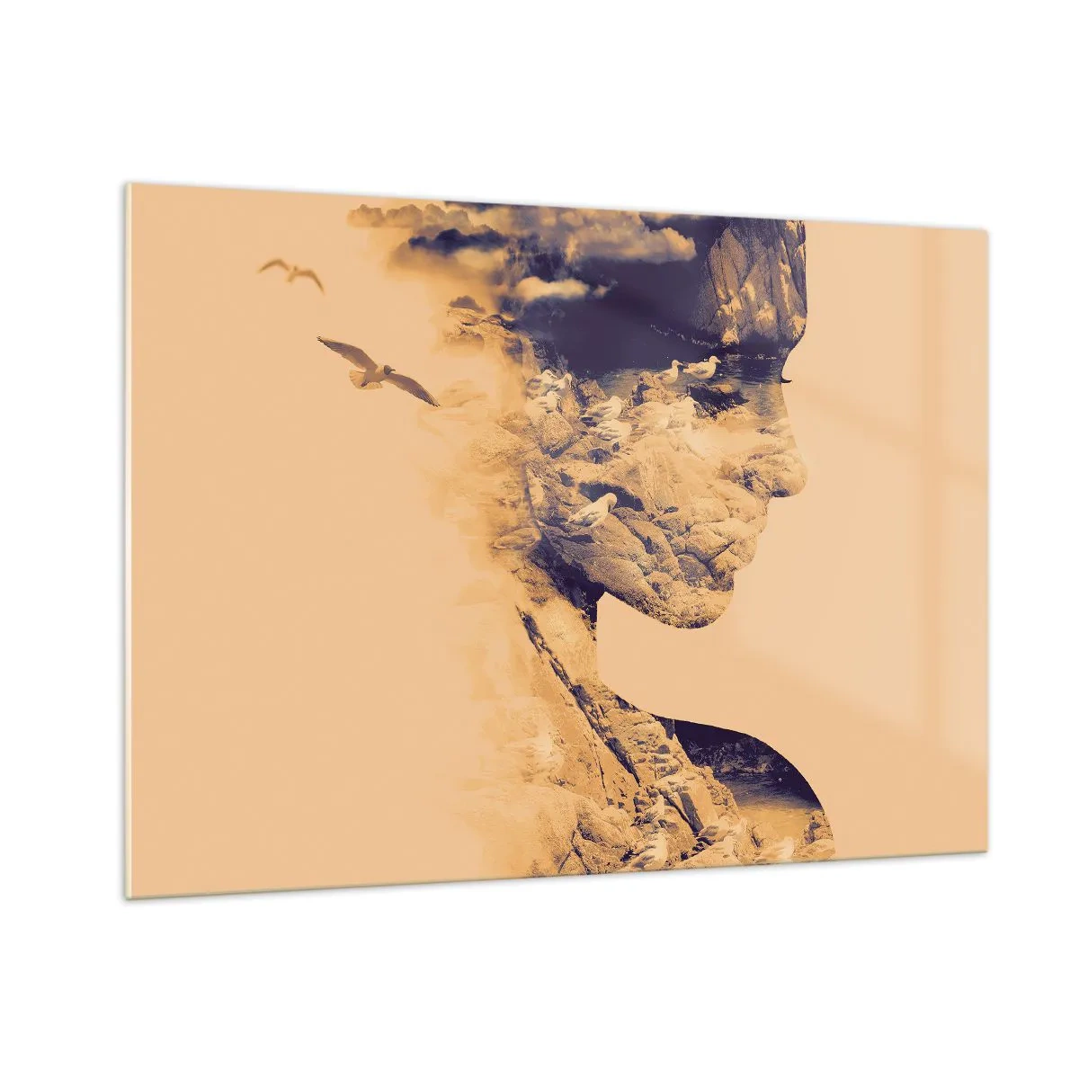 Tablou pe sticlă - Frumoasă prin natura - 100x70 cm