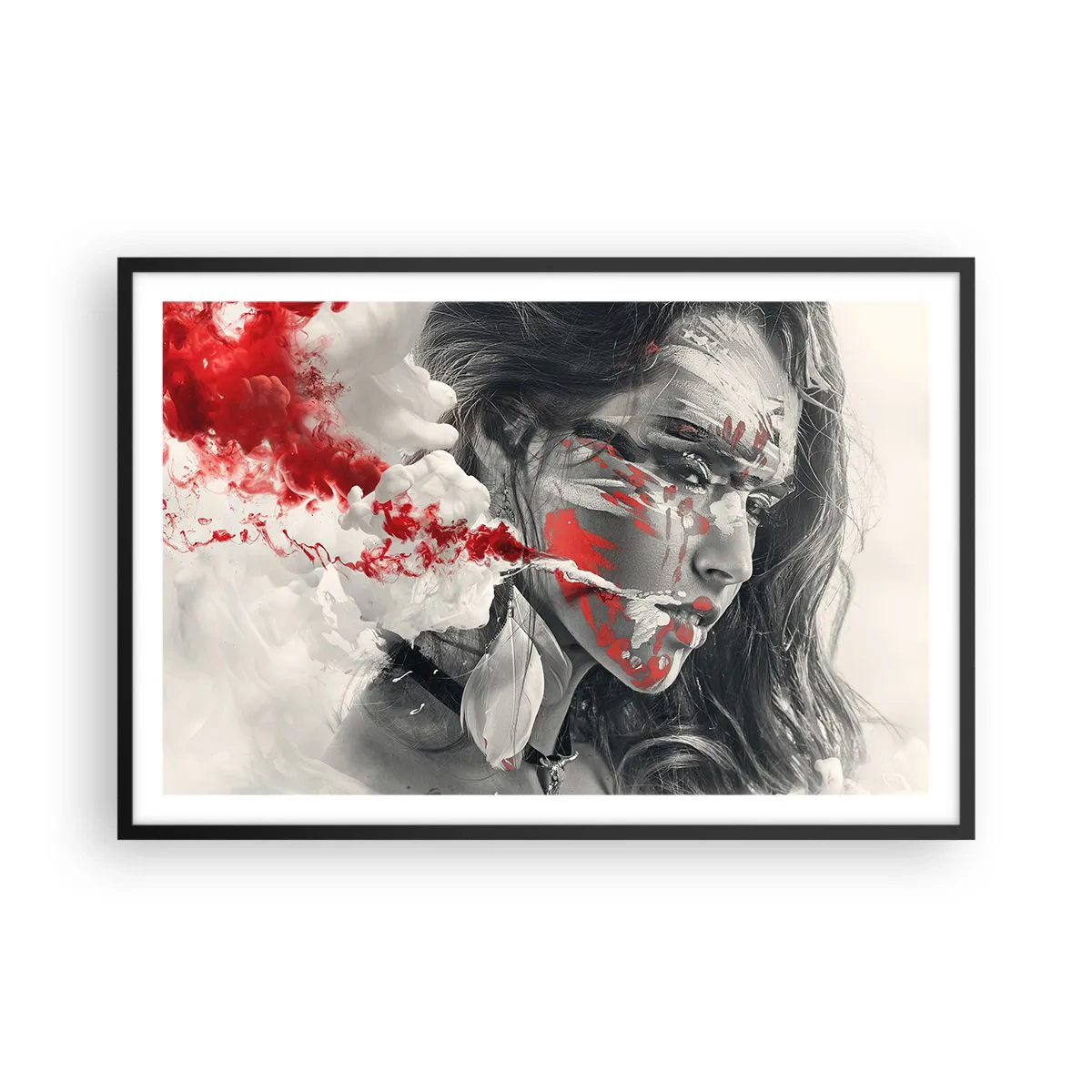 Poster în ramă neagră - În aburul absurdului - 91x61 cm