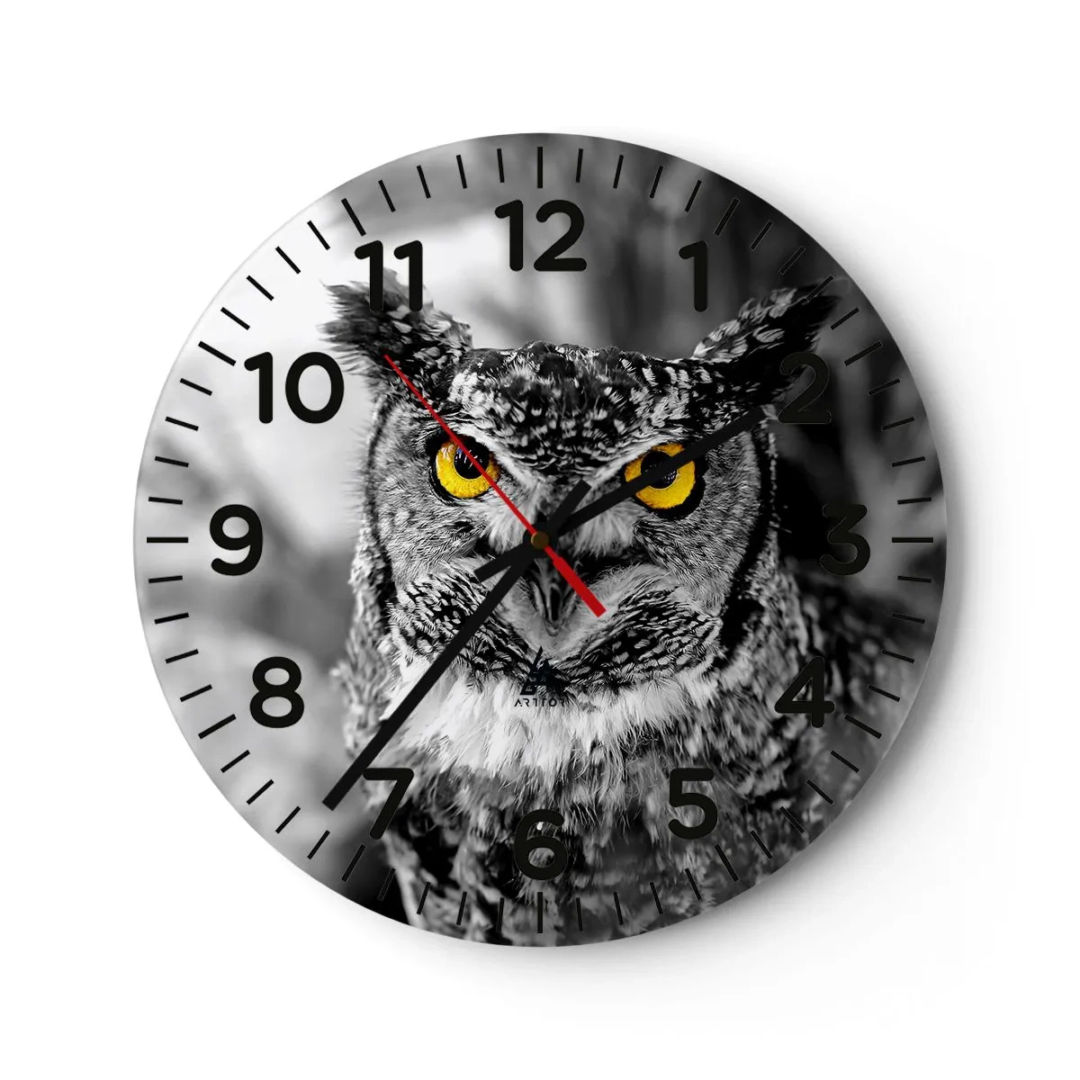 Ceas de perete - Ceas pe sticlă - Nimic nu poate fi ascuns - 30x30 cm