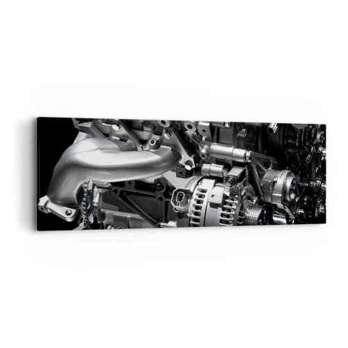 Tablou pe pânză - De oțel, frumos, puternic - 90x30 cm