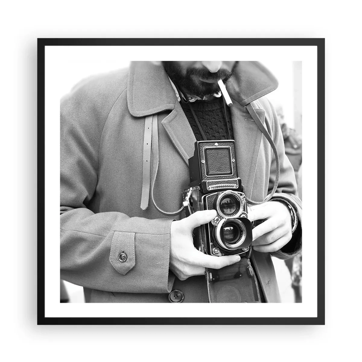 Poster în ramă neagră - În stilul retro - 60x60 cm