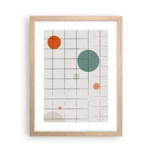 Poster în ramă de stejar deschis - În capcană. Noi sau ele? - 30x40 cm