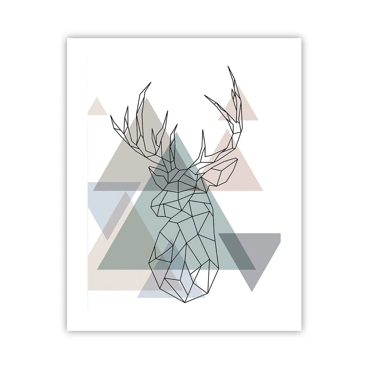 Poster - Într-o pădure geometrică - 40x50 cm