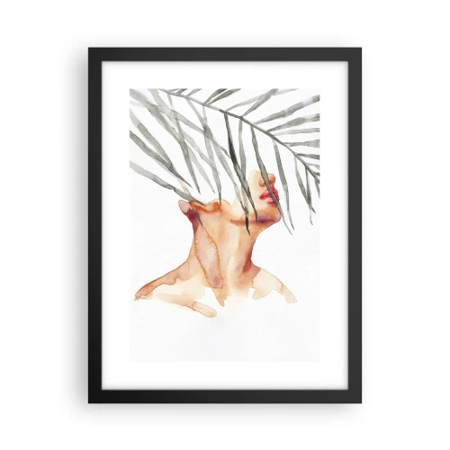 Poster în ramă neagră - Simțiți pulsul tropicelor - 30x40 cm