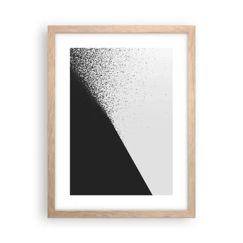 Poster în ramă de stejar deschis - Din ce în ce mai repede, din ce în ce mai mult - 30x40 cm