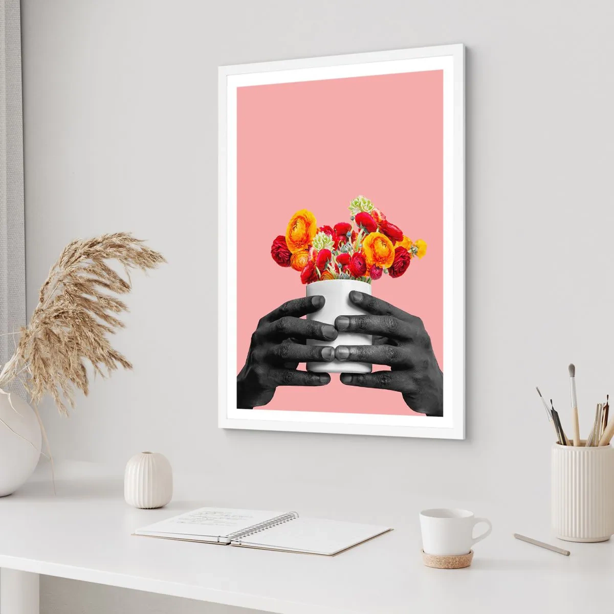 Poster în ramă albă - Apoteoza vieții - 40x50 cm