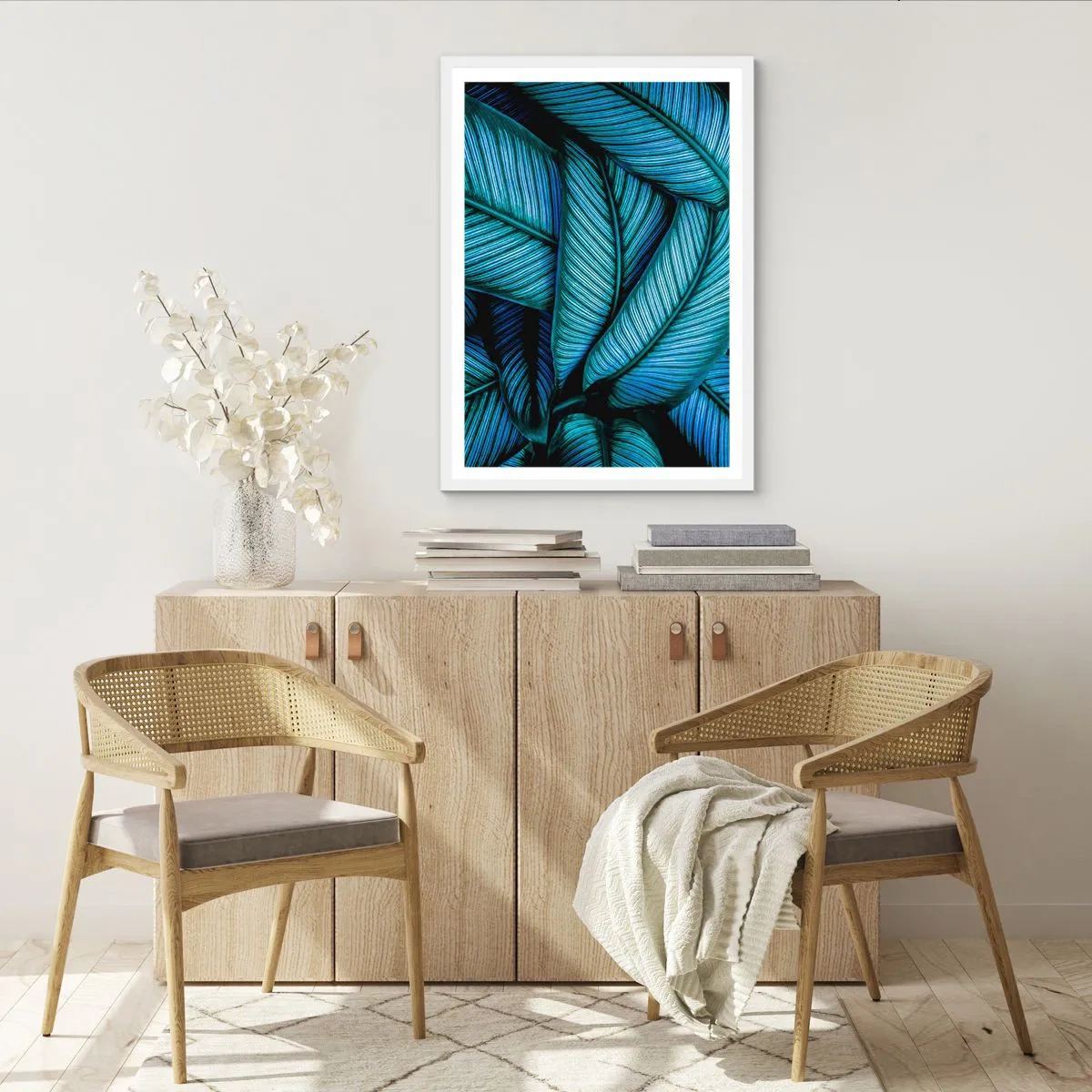 Poster în ramă albă - Linii de viață - 30x40 cm