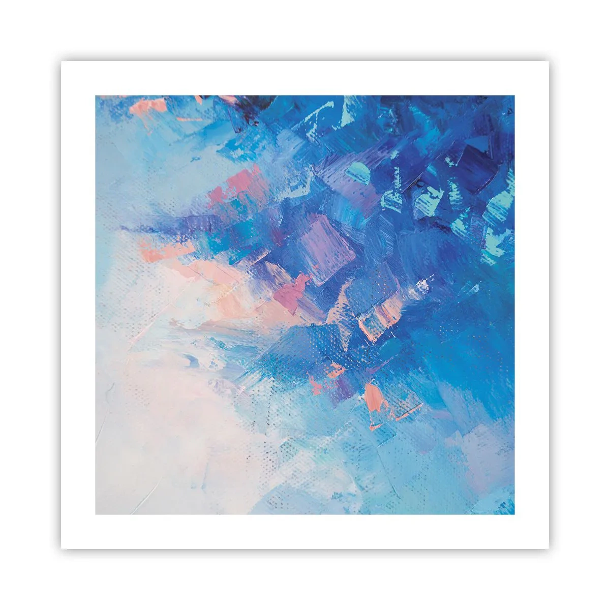 Poster - Abstracție de iarnă - 50x50 cm