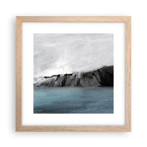 Poster în ramă de stejar deschis - Apă - pământ: lupta elementelor - 30x30 cm