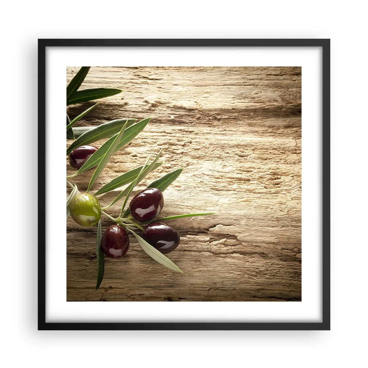 Poster în ramă neagră - Direct din natură - 50x50 cm