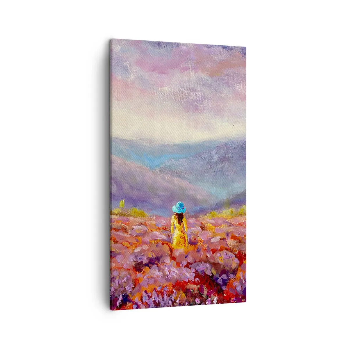 Tablou pe pânză - Într-o lume de lavandă - 45x80 cm