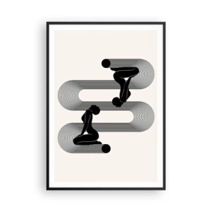Poster în ramă neagră - Simetrie senzuală - 70x100 cm