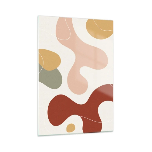 Tablou pe sticlă - Pete colorate? - 50x70 cm