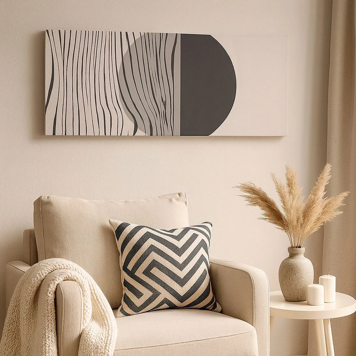 Tablou pe pânză - Semicompunere - 100x40 cm