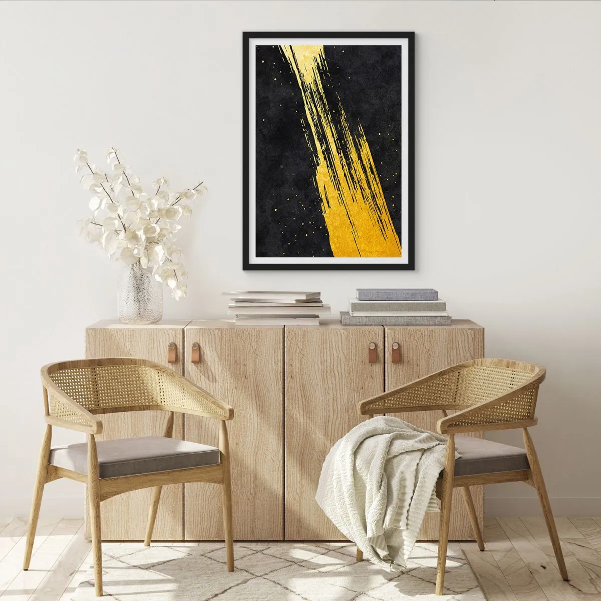 Poster în ramă neagră - Salt în hiperspațiu - 61x91 cm
