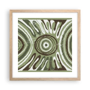 Poster în ramă de stejar deschis - Explozie de emoții - 40x40 cm