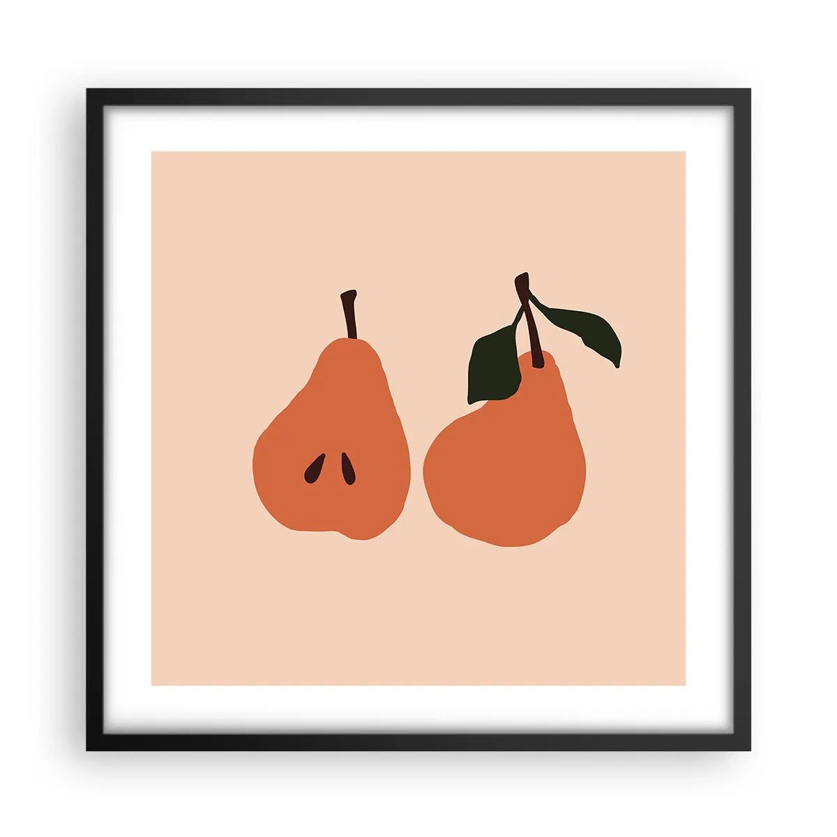 Poster în ramă neagră - Dulceața în sine - 50x50 cm