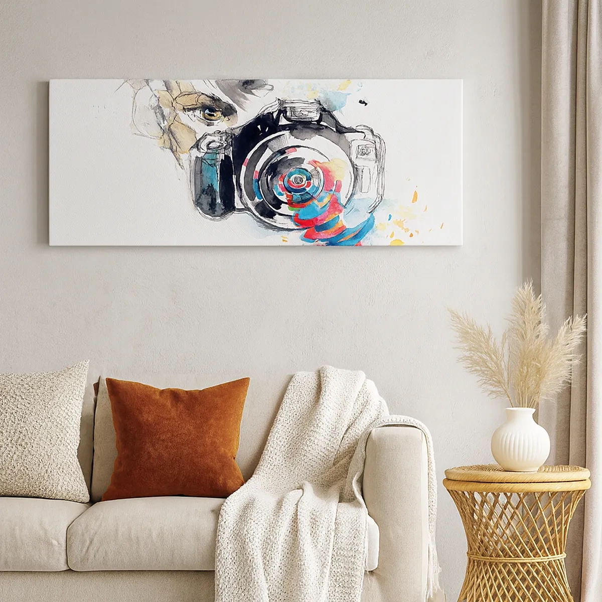 Tablou pe pânză - În ochiul obiectivului - 30x30 cm