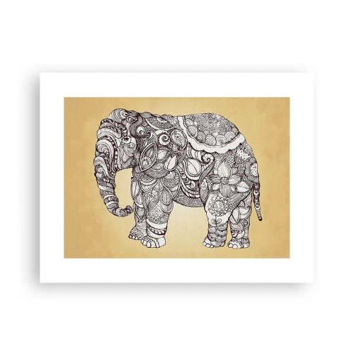 Poster - Elefantul oriental - 40x30 cm