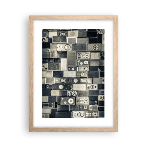 Poster în ramă de stejar deschis - Și totul este în regulă - 30x40 cm