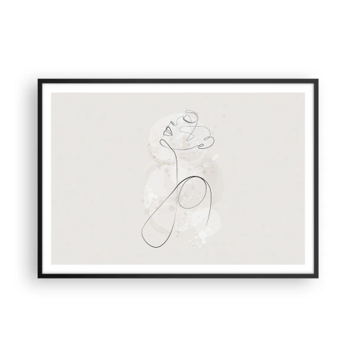 Poster în ramă neagră - Spirala frumuseții - 100x70 cm