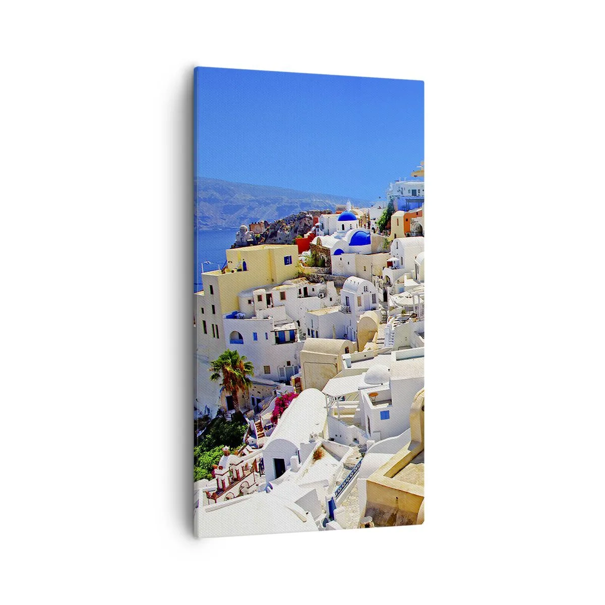 Tablou pe pânză - Visând la o vară grecească - 55x100 cm