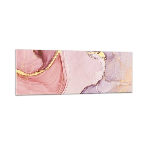 Tablou pe sticlă - O mângâiere de culoare - 90x30 cm