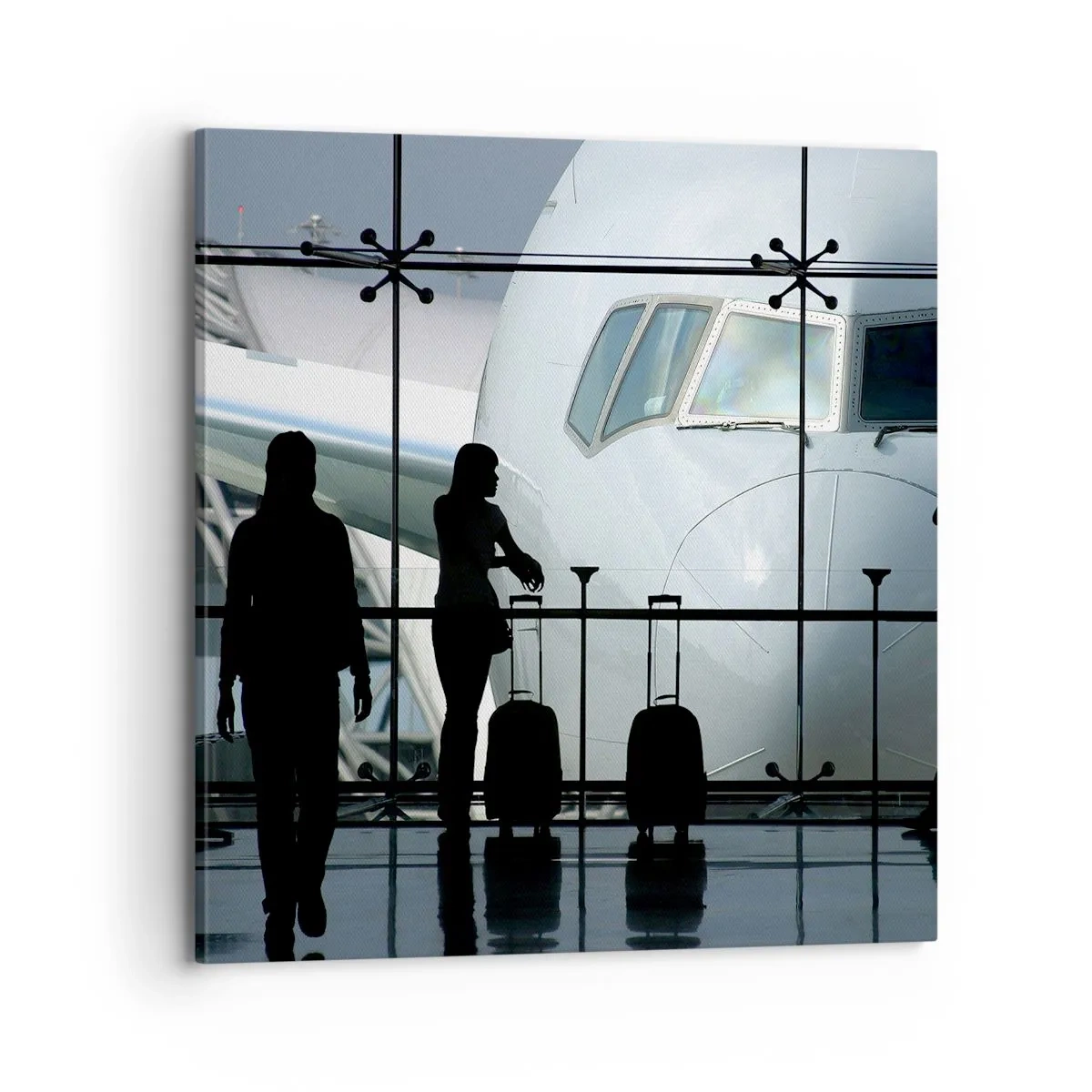 Tablou pe pânză - Vis a vis la aeroport - 70x70 cm