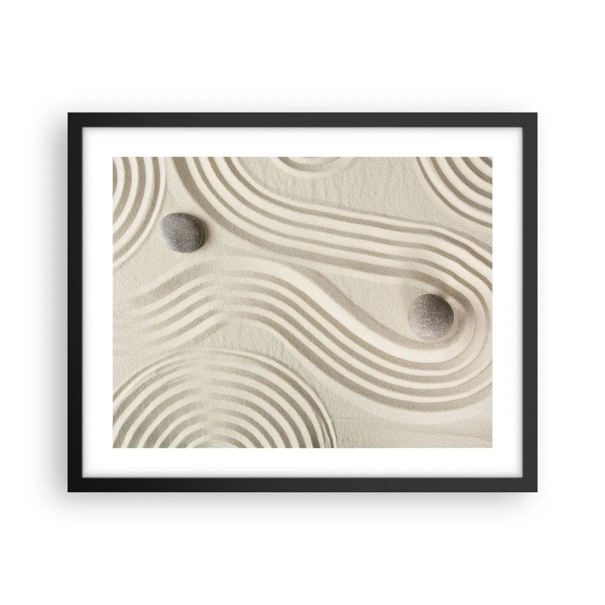 Poster în ramă neagră - Atingere de căldură - 50x40 cm