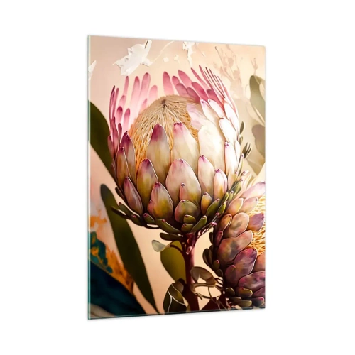 Tablou pe sticlă - Îmbrățișare cu tandrețe - 50x70 cm