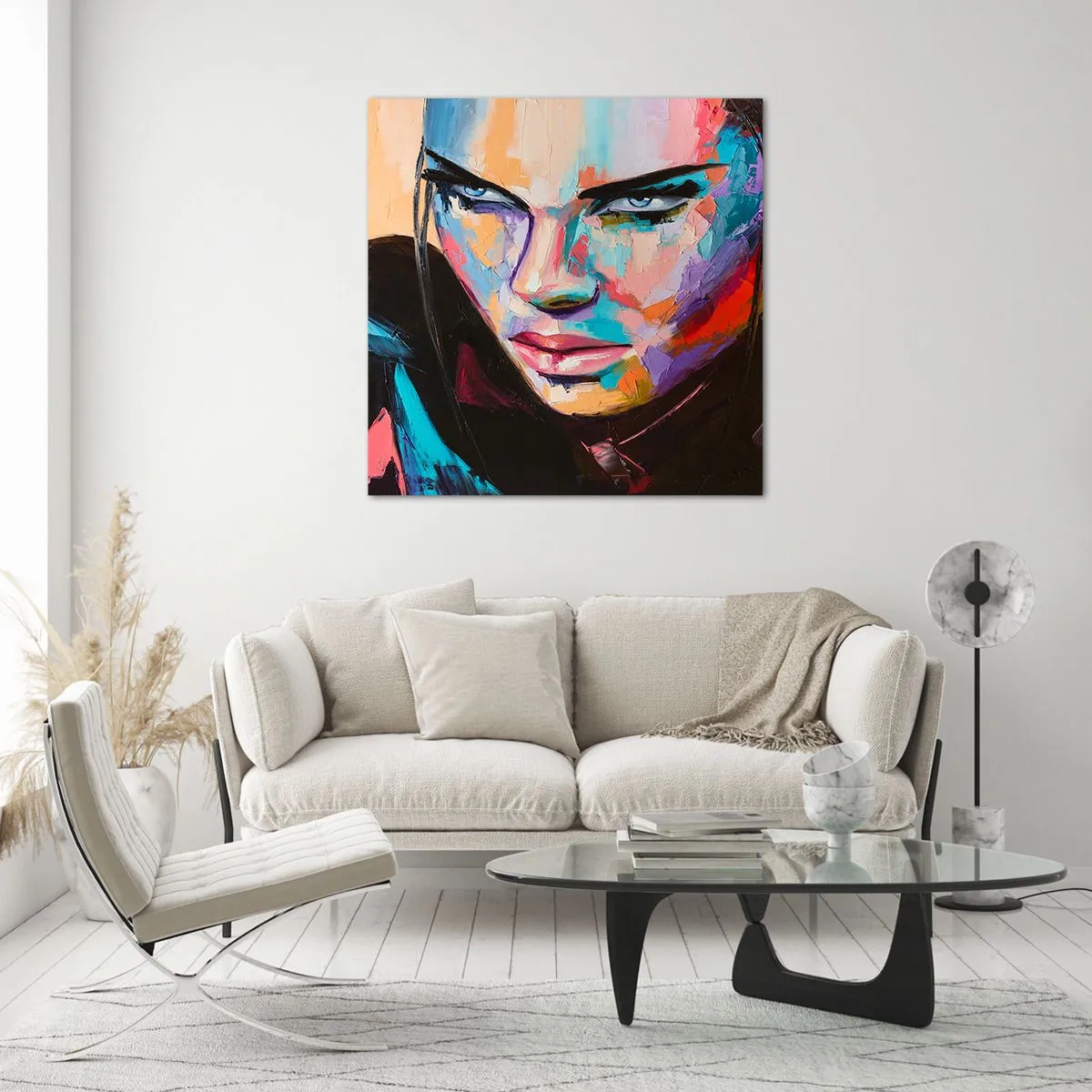 Tablou pe sticlă - Sălbăticia inimii - 30x30 cm